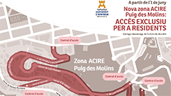 Imagen Las personas residentes en Puig des Molins ya pueden solicitar la tarjeta de la zona ACIRE
